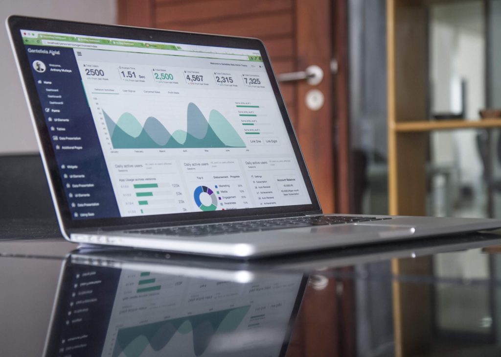 Laptop with metrics