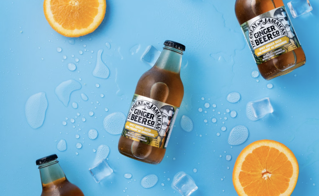 eye catching product photography of ginger beer by Mae Mu